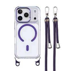 Magnetic Necklace Strap Cord with Removable Lanyard - iPhone 15 Pro (GSZI)