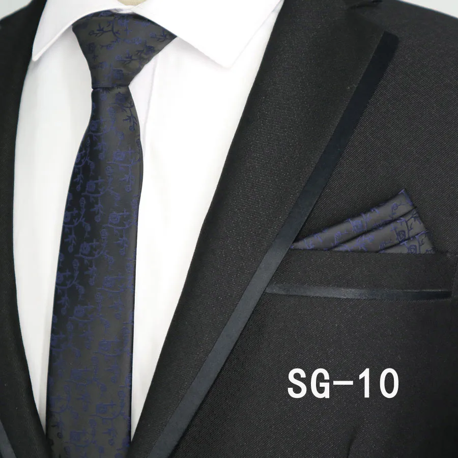 Neueste Krawatte Set Dünne 6CM Herren Krawatte Krawatten Sets Für Mann Plaids Streifen Dot Jacquard Krawatte Business Party corbatas – Detail 11