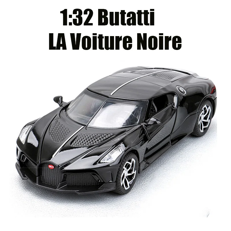 1:32 Bugatti La Voiture Noire sports car Diecast Metal Alloy Model car  Sound Light Pull Back Collection Kids Toy Gifts A126 - AliExpress