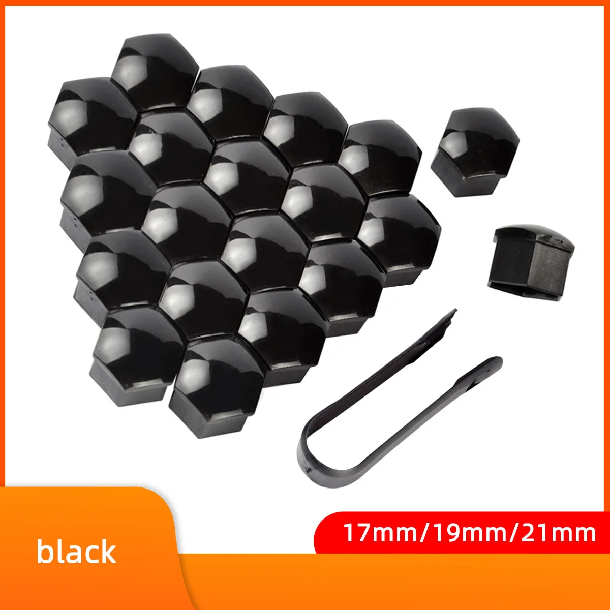 20Pcs Car Wheel Nut Caps Auto Hub Screw Cover 17mm 19mm 21mm Bolt Rims Exterior Decoration Special Socket Protection Dust Proof Car Accessories Wheel Nut Caps Screw Caps Auto Accessories Wheel Nut Covers Bolt Nut Covers