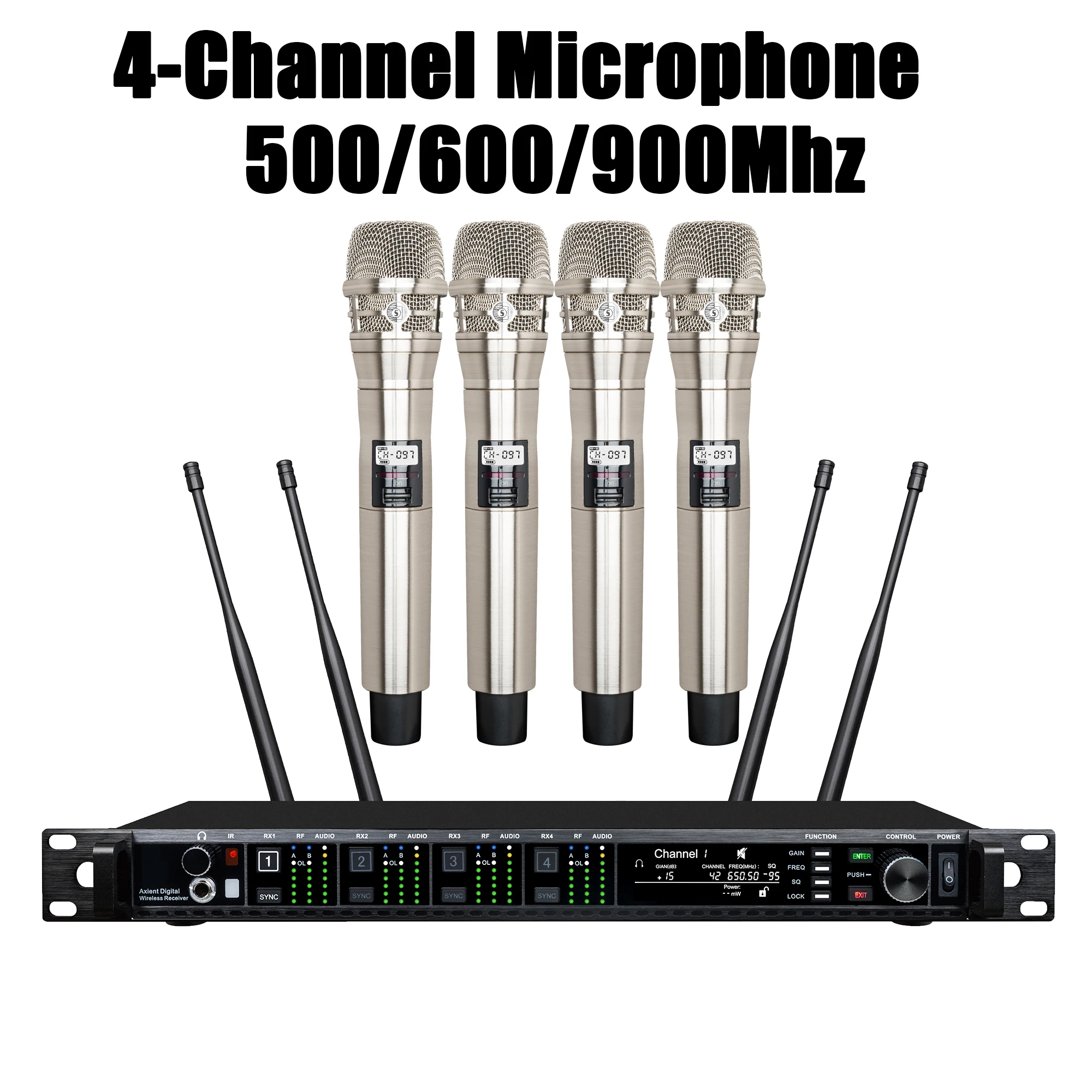 

Betagear 4 Channel Wireless Microphone UHF KSM8 Beta58 SM58S Handheld Lavalier Microfono Headset Diversity For Stage Performance