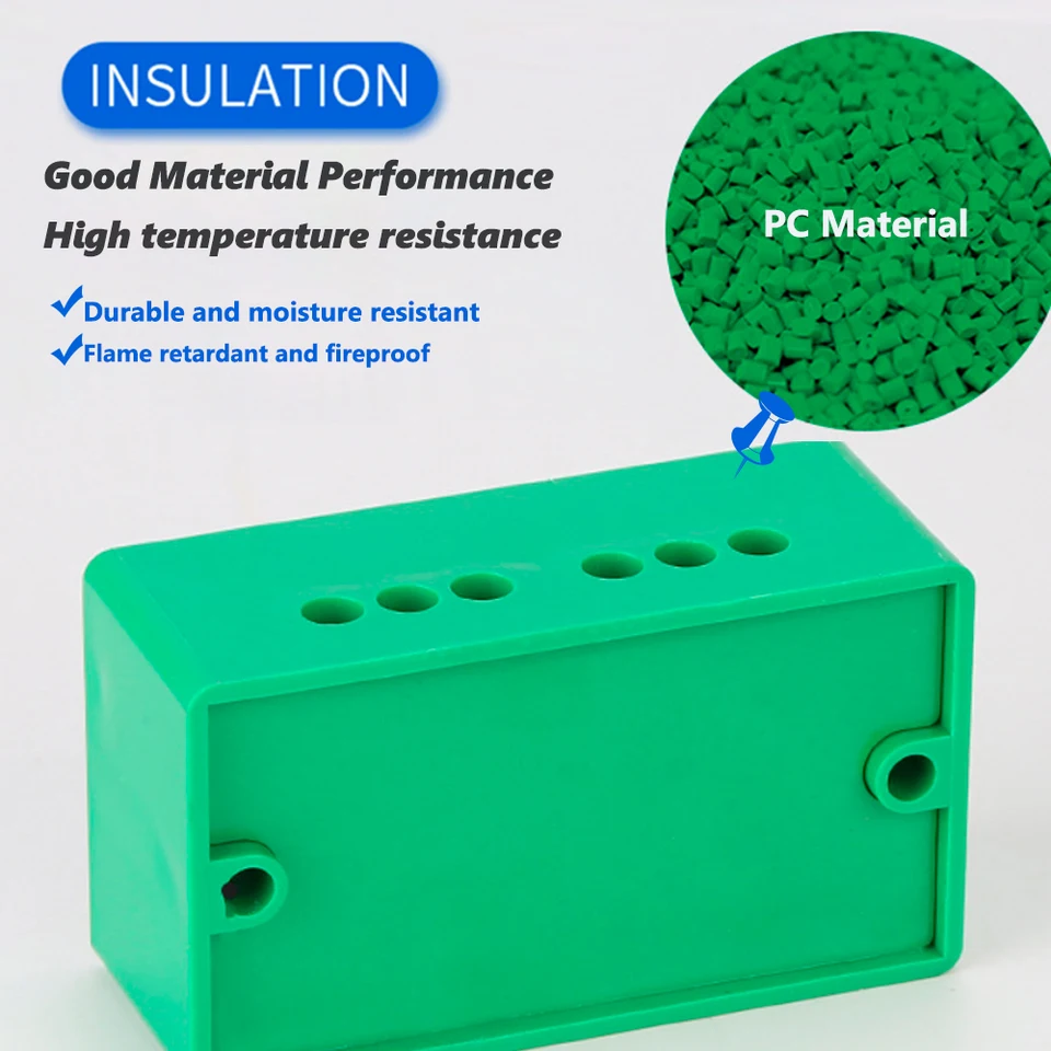 Uxcell 3 Input 15 Output Terminal Distribution Block - 660V 150A For Electrical Meter Box - View #10