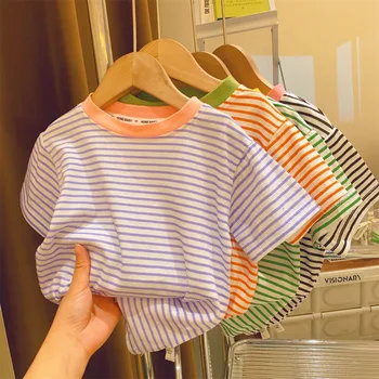 Kids' Striped Short-Sleeve T-Shirt 1
