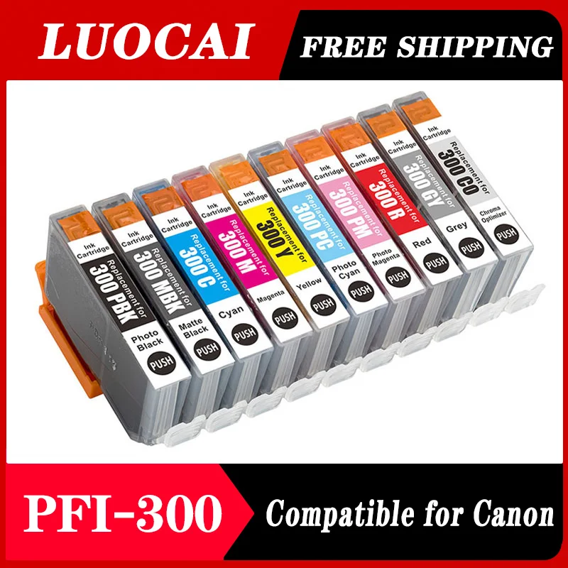 

Новый цветной картридж для струйных принтеров PFI300 PFI-300 PFI 300 Premium для Canon PFI300