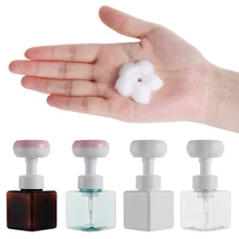 

Cute 250ML Cosmetic Empty Bottle Refillable Soap Bottle Foaming Flower Shape Soap Dispenser