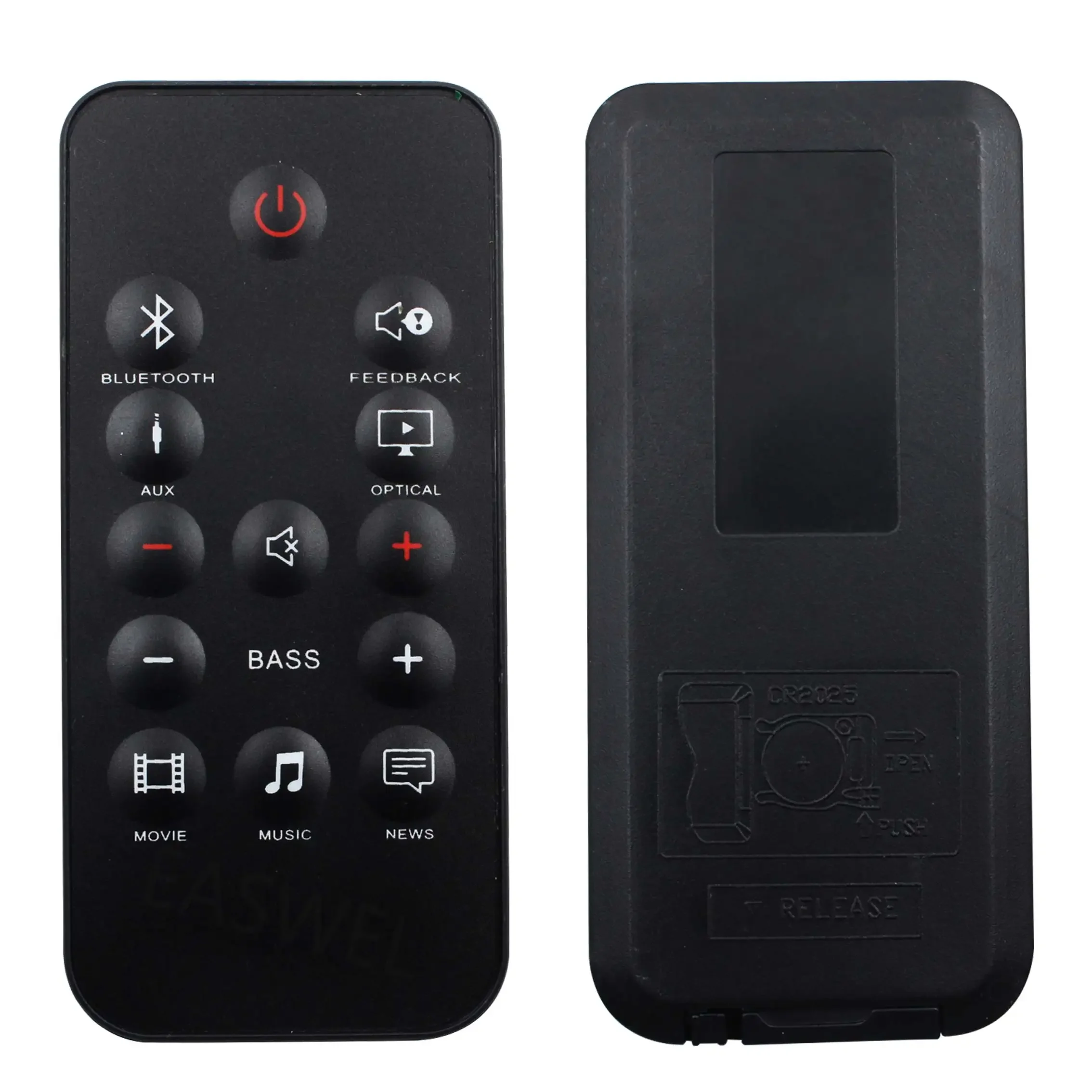 Remote control for jbl bar studio 2 0 channel soundbar with coin battery