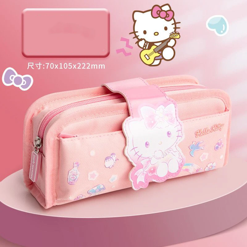 Kawaii Sanrio Hello Kitty Kuromi Cinnamoroll Pencil Case High Capacity  Student Stationery Storage School Supplies Girls Gifts - AliExpress