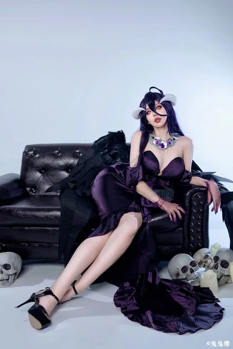 OVERLORD Albedo Gothic Dress Cosplay Costume