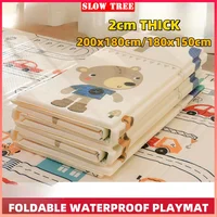 2cm Thickness BPA Free Baby Playmat Foldable Crawling Mat XPE Child Puzzle Mat Easy Storage Play Mat 1