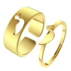 Cute Duck Rings Stainless Steel Waterproof Can Adjustable Punk Jewelry Set Couple Ring for Men and Women Birthday Souvenir Gifts 1