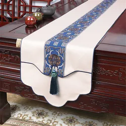 Chinese Simple Table Runner Tablecloth Chinese-Style TV Cabinet Covering Cloth Bed Runner Can Be Customized