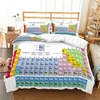 Periodic Table of Elements Duvet Cover Science Bedding Set Microfiber Chemistry Lovers Learning Image For Kids Teens Adult Decor 1