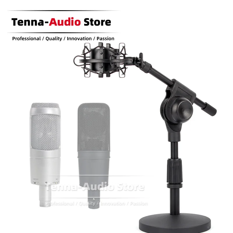 Desktop Spider Microphone Anti Shock Mount For AUDIO TECHNICA AT3035 AT4033A AT4033 AT 3035 4033 4060 A AT4060A Holder Mic Stand