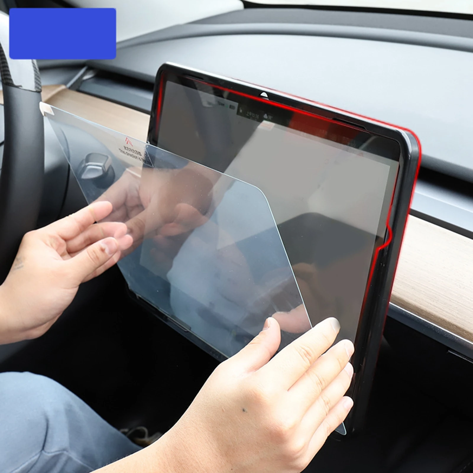 Touch Screen Protector Anti Glare Fit For Tesla Model 3 Y Easy To