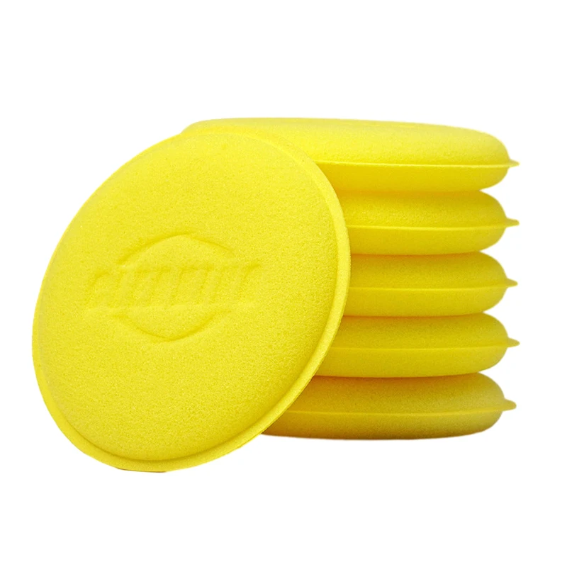 

6pcs Car Round Waxing Polish Sponges High Density Foam Applicator Pads Curing And Polishing Sponges Car Detailing Tools Car Wash