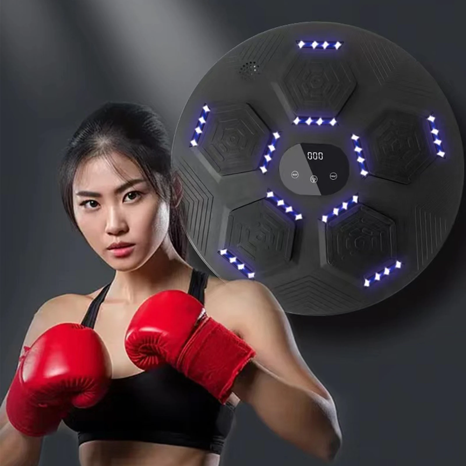 Music boxing machine Cible de boxe Bluetooth fitness à domicile musique  légère entraîneur de boxe pour enfants cible murale de boxe - Cdiscount  Sport