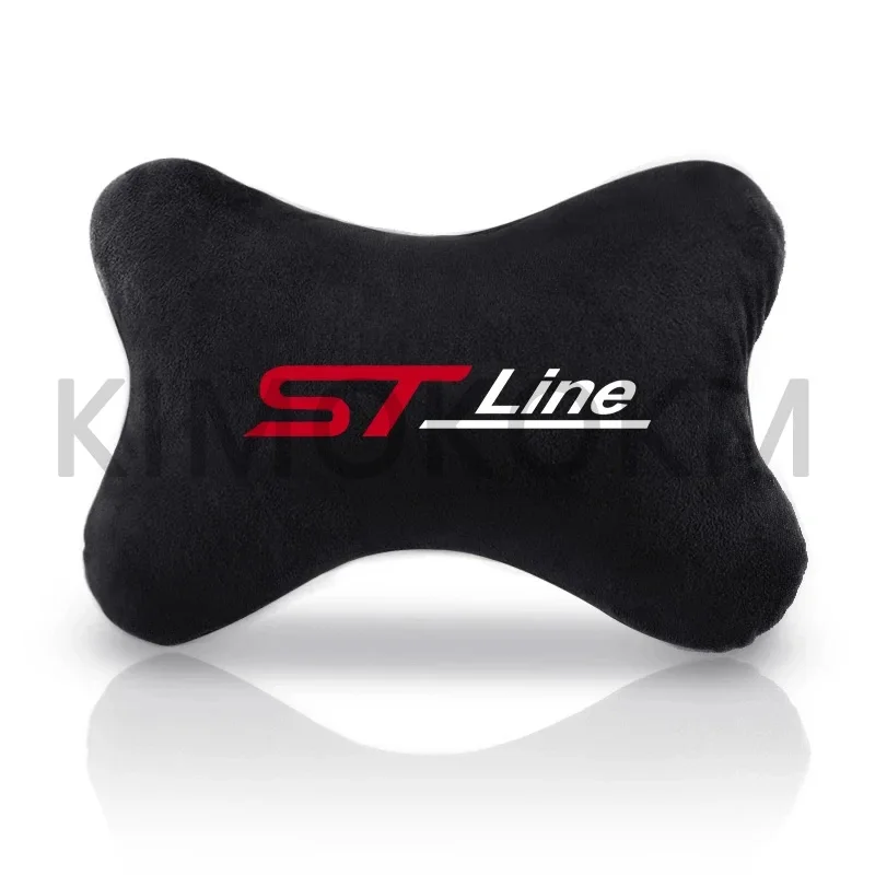 자동차 머리 받침 베개 통기성 자동차 목 베개 베개 쿠션 유니버설 포드 St 라인 포커스 X 2 3 Kuga Fiesta Mondeo 스타일링