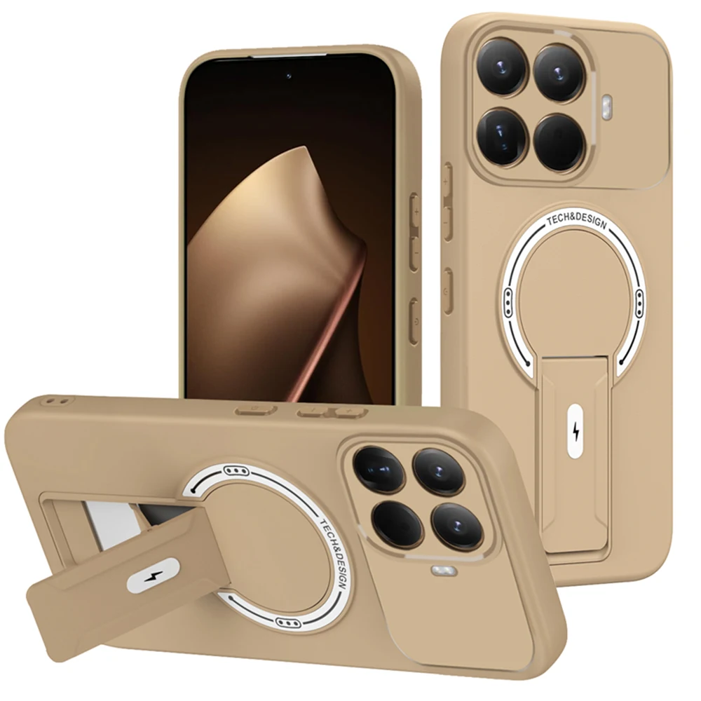 Magnetic Stand Holder Shockproof Matte Armor Phone Case with Bracket Stand