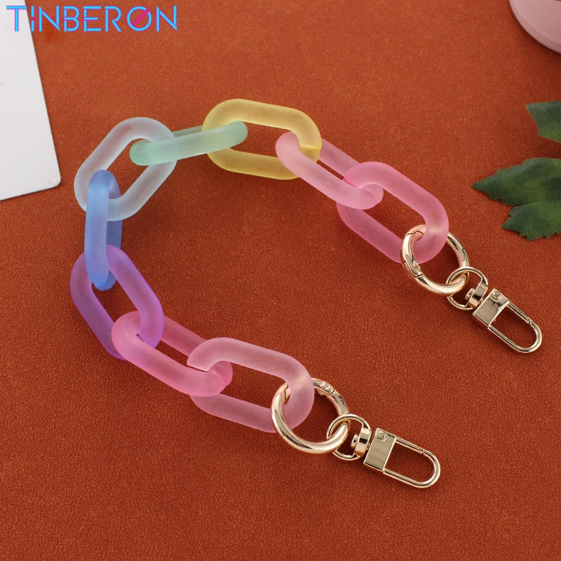 TINBERON Acrylic Chain Bag Strap for Purse Handbag Handle Chain Strap Fashion Woman Bag
