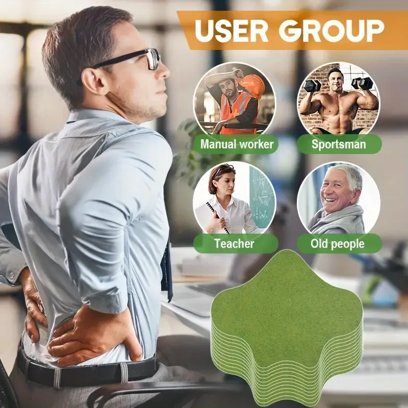 6/12/60/72PCS Lumbar Vertebra Patch Back Patch Soothing Knee Back Neck Shoulder Muscle Relaxation For Fitness Running & Yoga