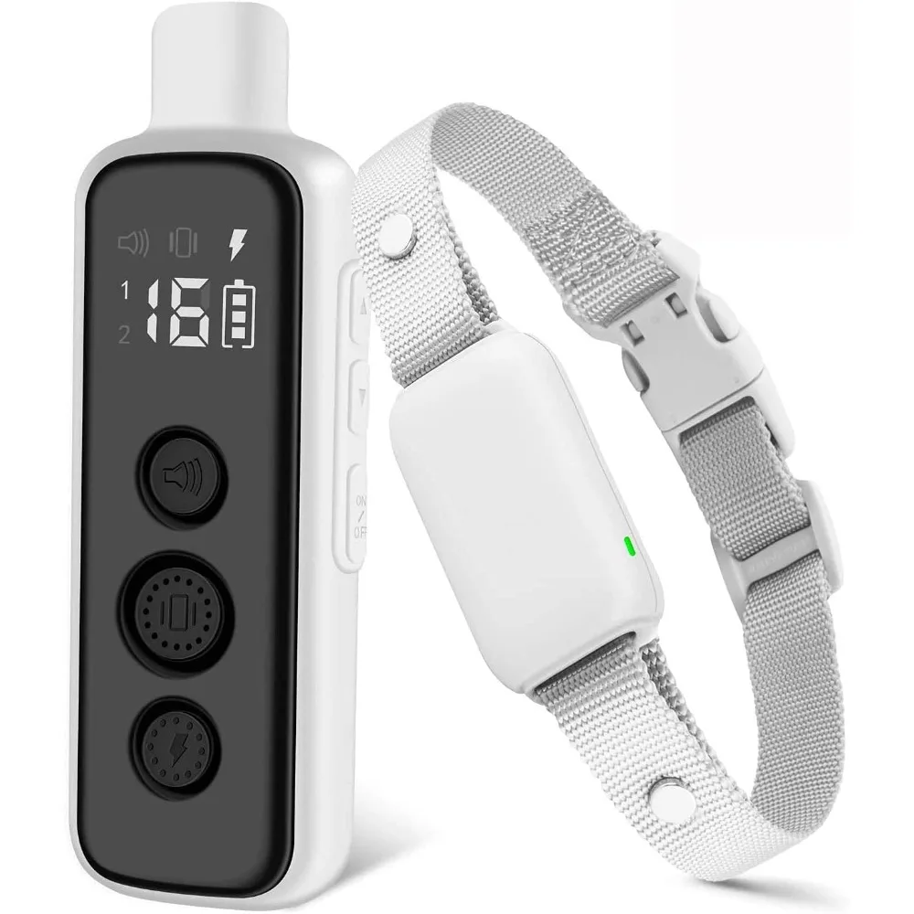 Shock Collar for Dogs Waterproof Rechargeable Dog Electric Training Collar with Remote for Suitable All Dogs (8-120 Lbs)
