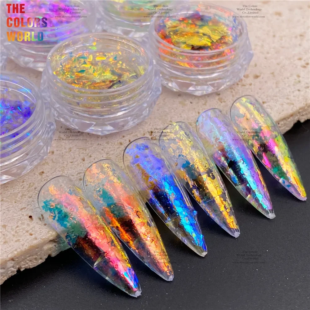 

TCT-891 Unicorn Intense Rainbow Colorful Color Shift Aurora Chameleon Flakes Nail Makeup Eyeshadow Nail Art Paint Gel Polish