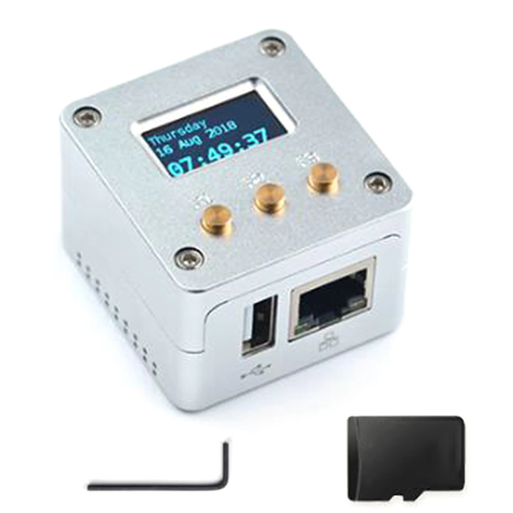 A40I NanoPi OLED 디스플레이 + 금속 케이스 키트 오픈 소스 H3 개발 보드 512MB DDR3 RAM Openwrt Armbian