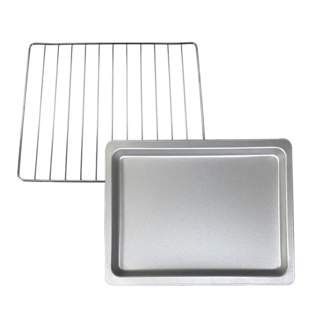 Baking Tray With Wire Rack Baking Sheet Pan BBQ Tray Oven Rack for Midea  electric oven Cooking Roasting Grilling Baking Tool - AliExpress