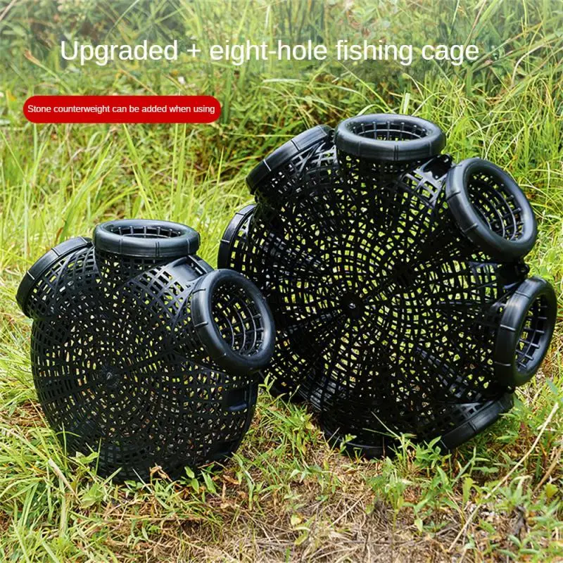 Folding Crayfish Catcher Mesh para Rede de Pesca, Casting Fish Network, Caranguejo, Camarão, Smelt Eels, Armadilhas, Tackle Cage