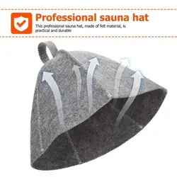 2Pcs Anti Heat Sauna Hat Thicken Wool Felt Shower Cap Hair Turban Quickly Towel Drying Towel Mens Costume Costume Hatsss Sauna
