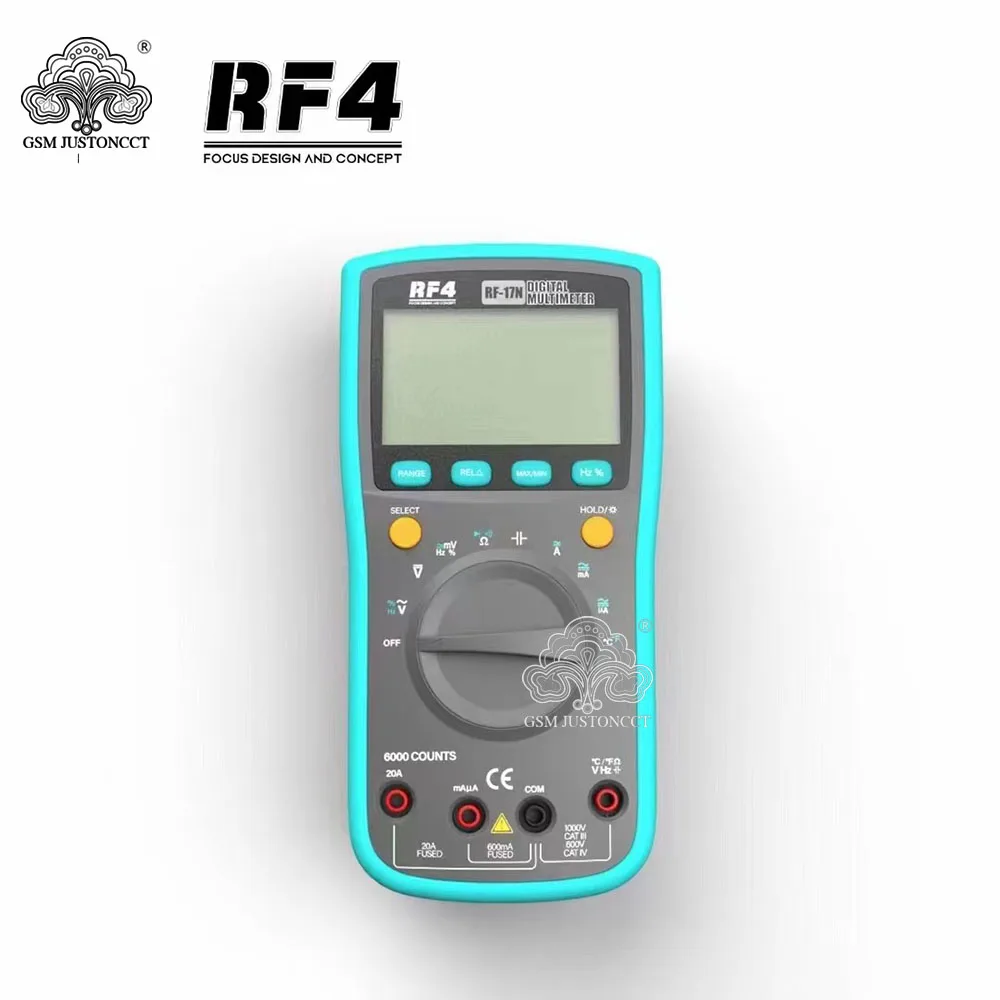 

RF4 RF-17N NEW 6000 Counts True-RMS Multimetro Digital MultimeterAuto Range Transistor Tester Esr Clamp Meter Multimeter