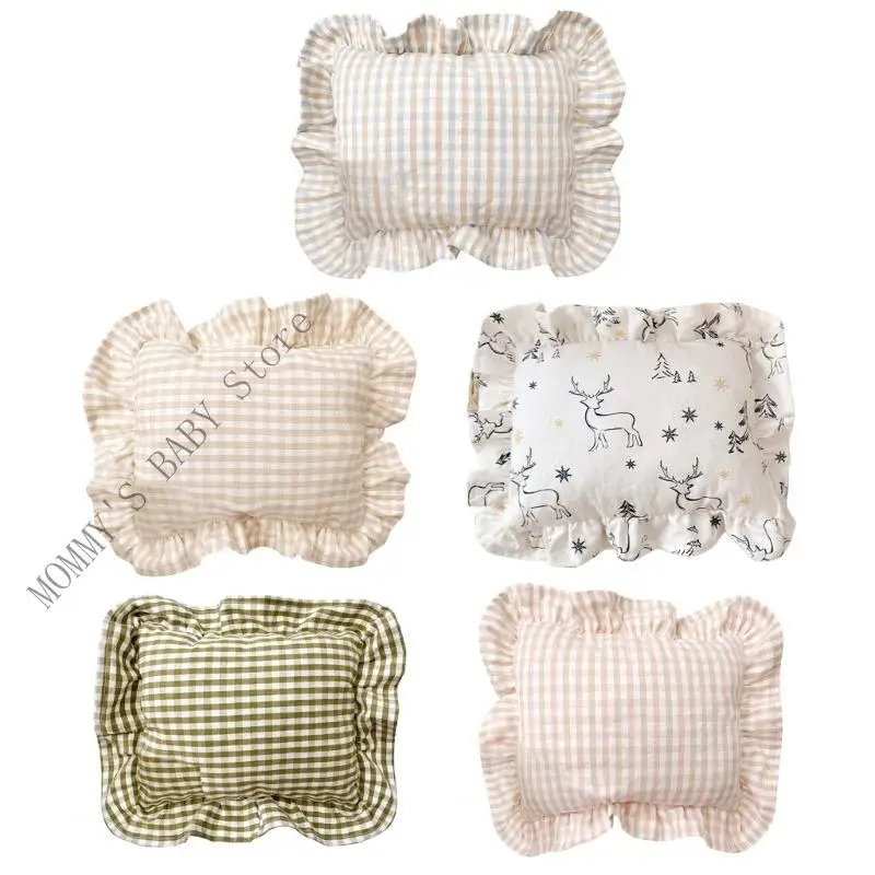 H3CD 북유럽 스타일  작은 베개 28x34cm 러플 디자인 Headrst 쿠션 컴포트