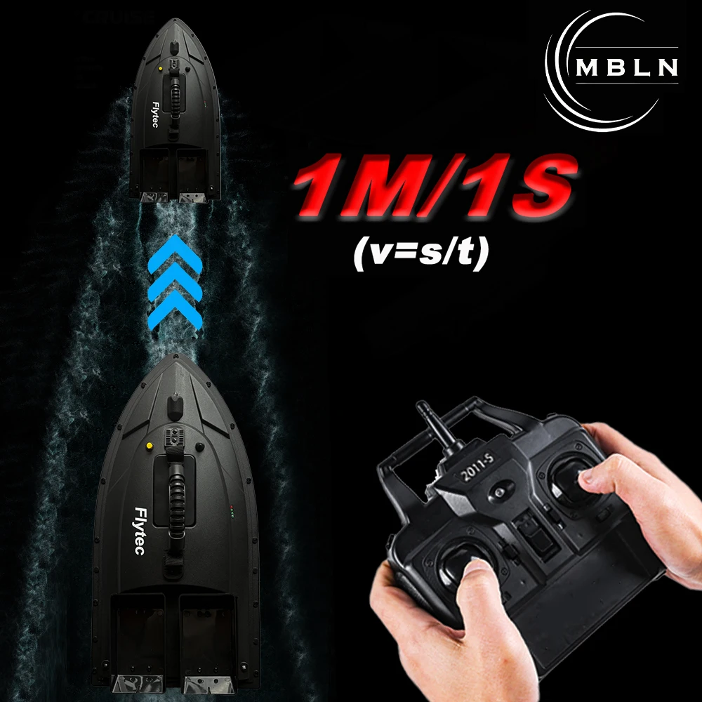 Description Picture 5 of itemMBLN RC Bait Boat for Carp Fishing, 1.5kg Capacity, Dual Hopper, 300m Range, Auto Course Correction, Low Power Warning