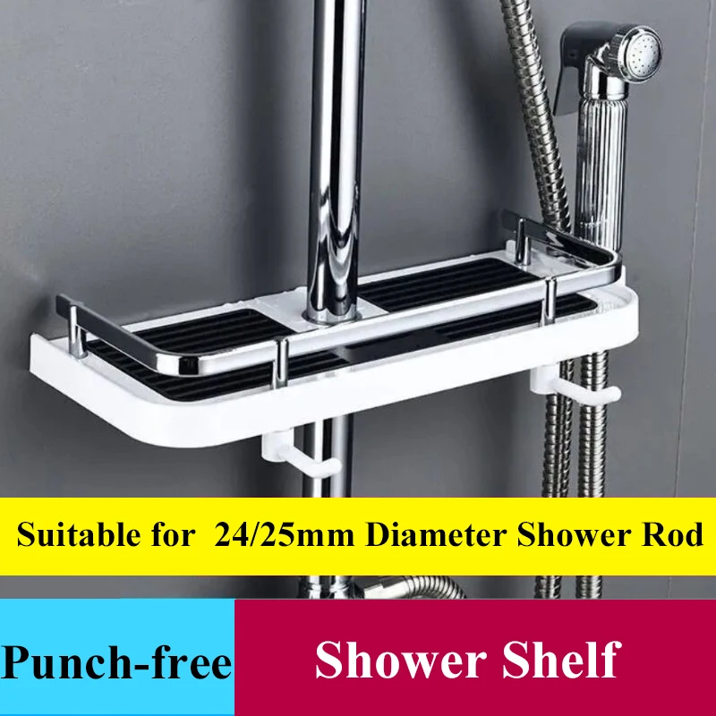 Dusche Lagerung Halter Badezimmer Regal Shampoo Tablett Rack Kein Bohren Heben Haushalt