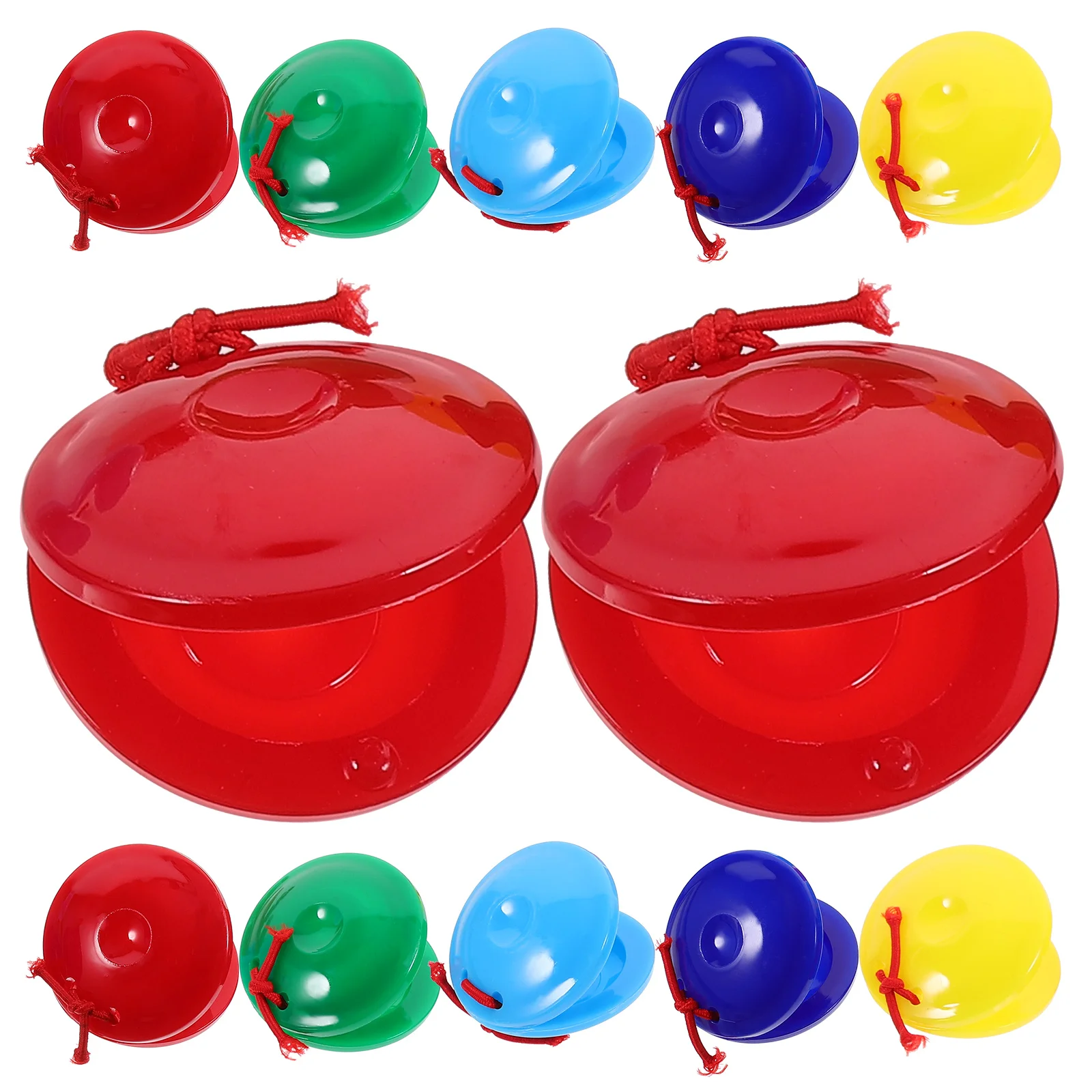 

Plastic Finger Castanets Hand- Held Percussion Musical Instrument Ringboards Musical Instruments Toys Educational Toys