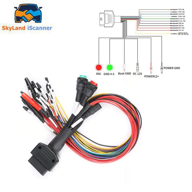 Protocollo Completo Obd2 Jumper Breakout Cavo Tricore Utilizzato Connect Ecu Per Ecu Programmazione Per/Mpps Spedizione Gratuita