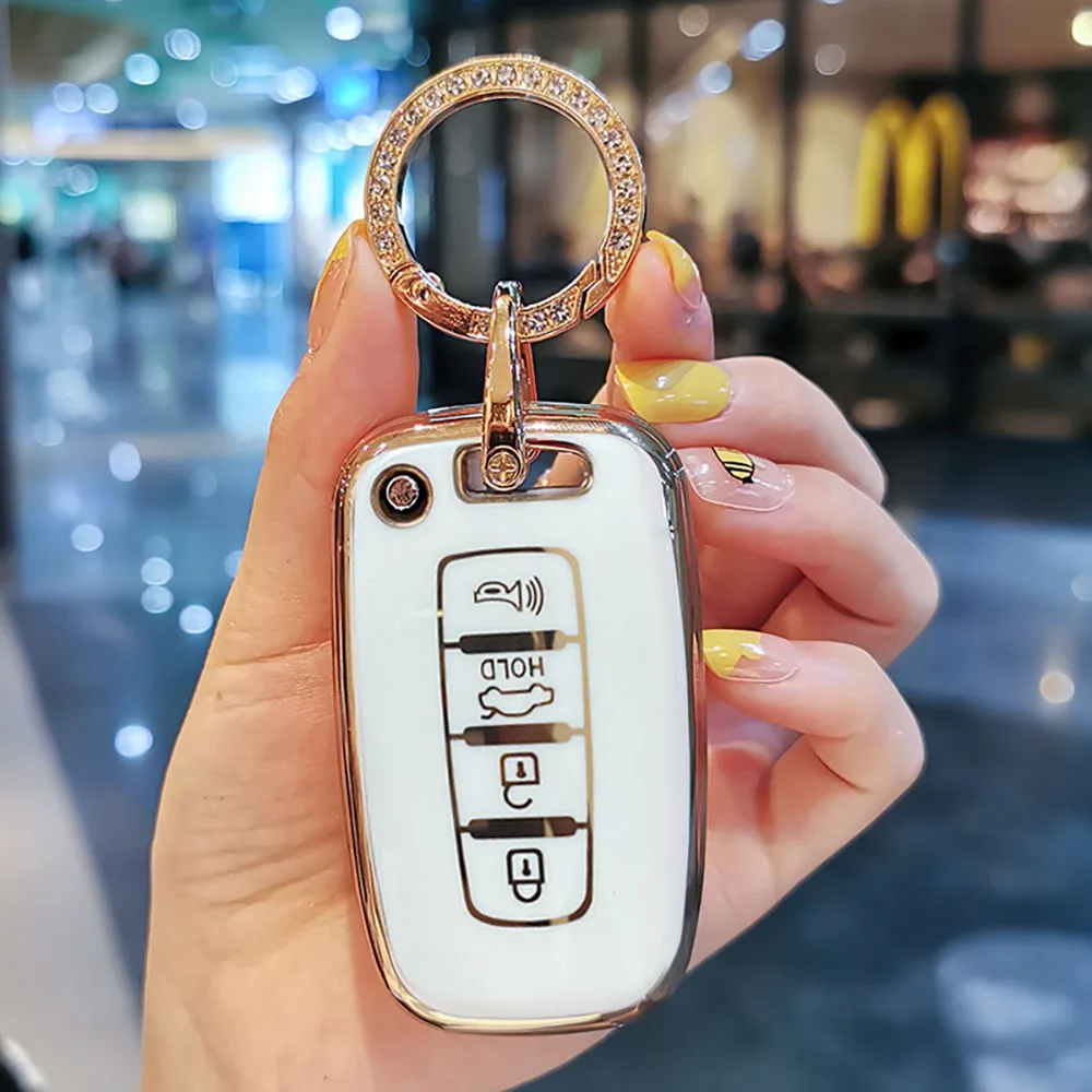 Premium 4-Button Smart Key Case Cover