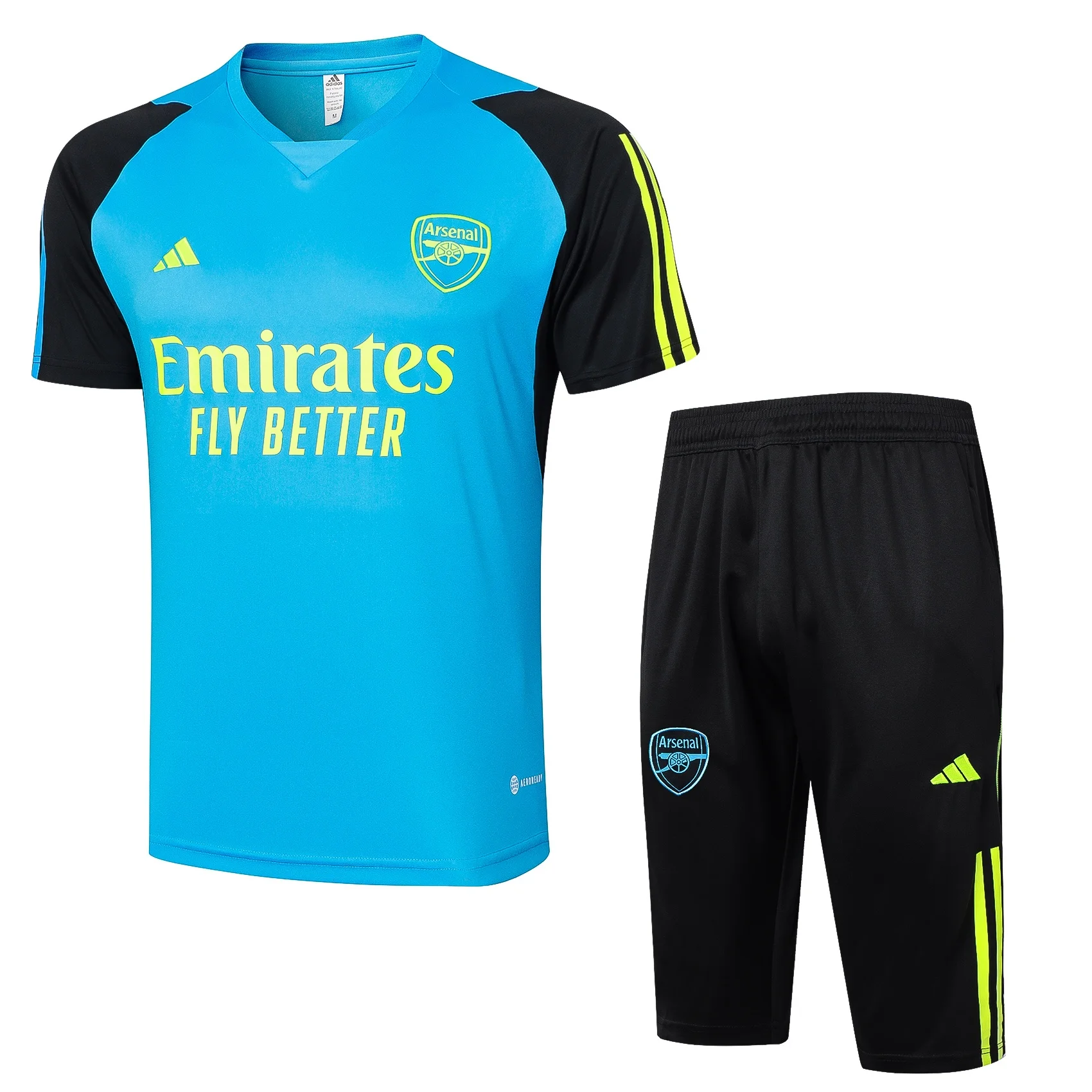 Adidas Soccer Jerseys Men Short-sleeved and Cropped Trousers Graphic-Printed Performance Comfortable Training Suit Red
