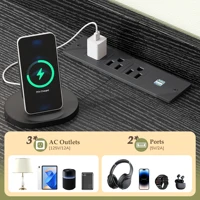 11-Drawer Dresser and TV Stand with LED Lights, Power Outlets, Shelves & Hooks for Dorm or Hallway Use, fit 60 inchs TV 6