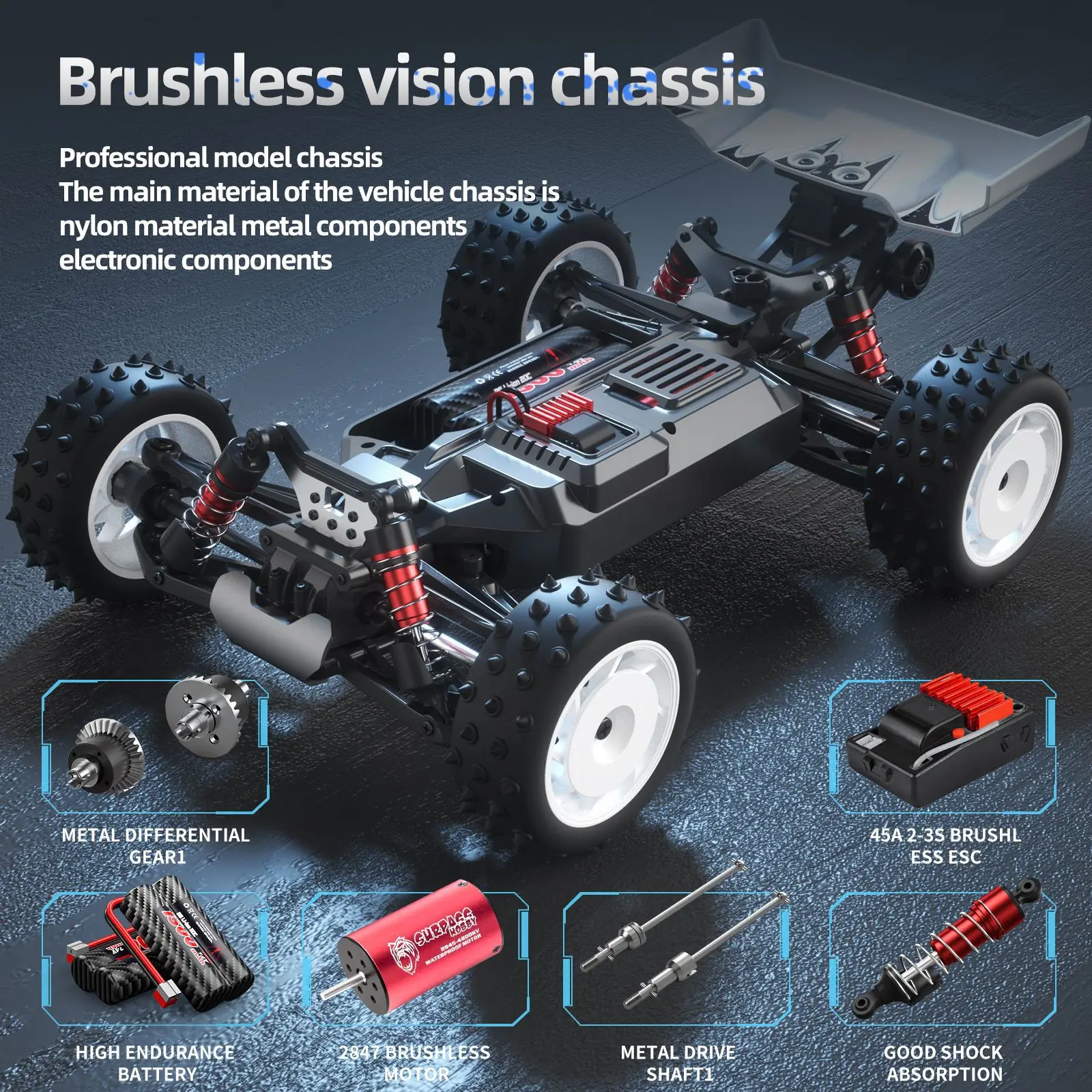 Subida S911 Pro 1/16 Rc Car Professional 4wd High Speed Full Scale Rc Car Drift Buggy 2.4g Full Scale Remote Control 2