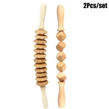  Wood Therapy Massage Tools Manual Gua Sha Accessories Anti Cellulite Massage Roller Tool Wooden Cube Massager for Body Release 
