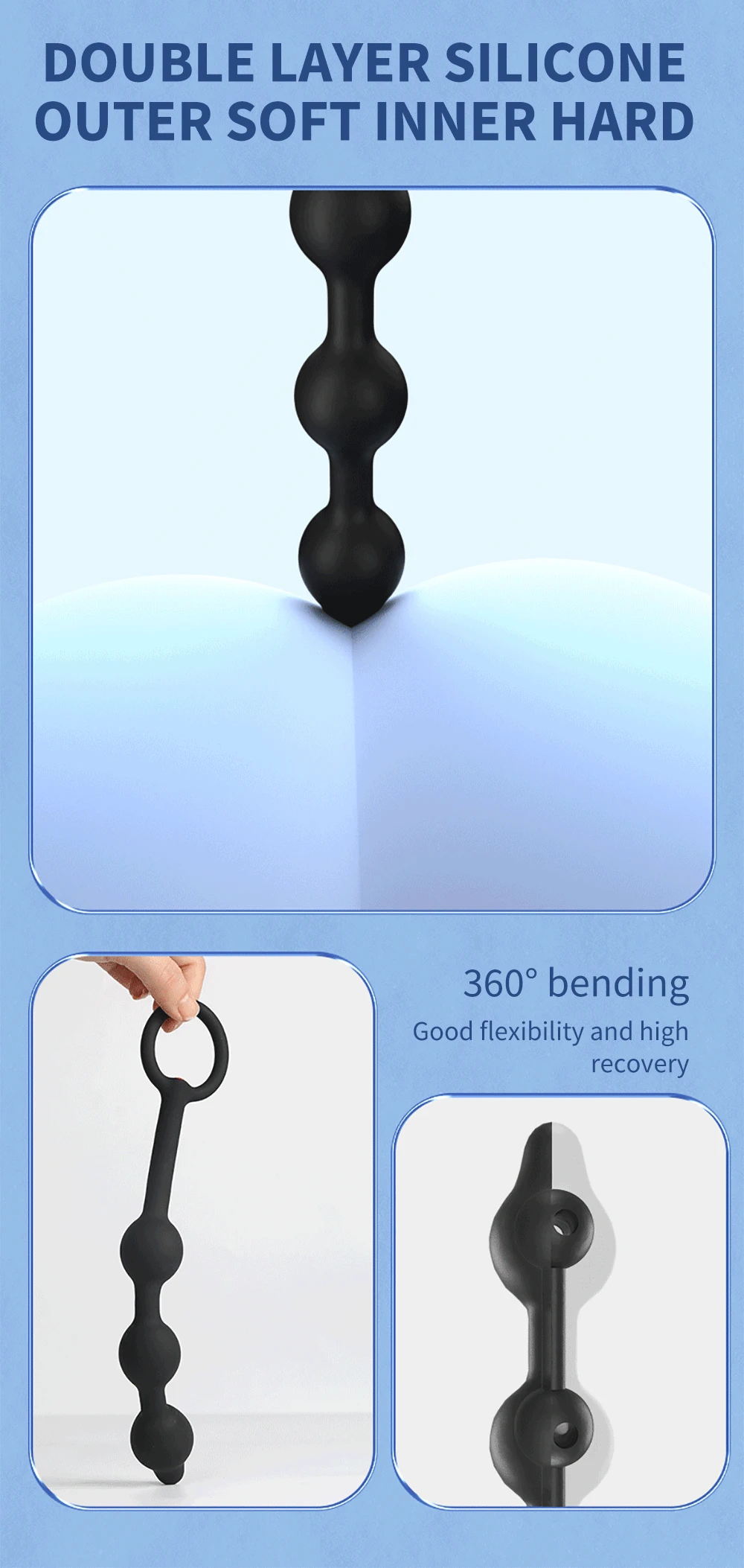Inflatable Anal Plug With Pump For Adults Expandable Anal Dilator_voghion.com