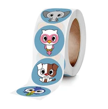 

100PCS Cute Big Eyes Animals Praise Thank You Sticker Labels Sealing Sticker Stationery Supply Decoration Child Scrapbooking