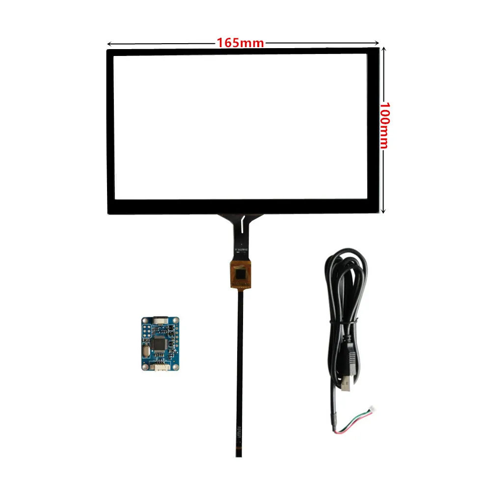 9 인치 210mm * 126mm GT911 라즈베리 파이 태블릿 PC 네비게이션 정전 용량 디지타이저, 터치 스크린 패널 유리 USB 드라이버 보드