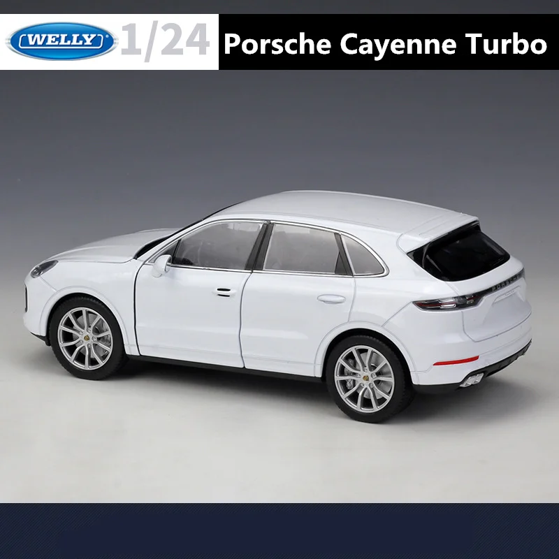 WELLY 1:24 Porsche Cayenne Alloy Car Model Diecasts Metal Vehicles Car Model Simulation Collection Boys Toys For Childrens Gifts 5