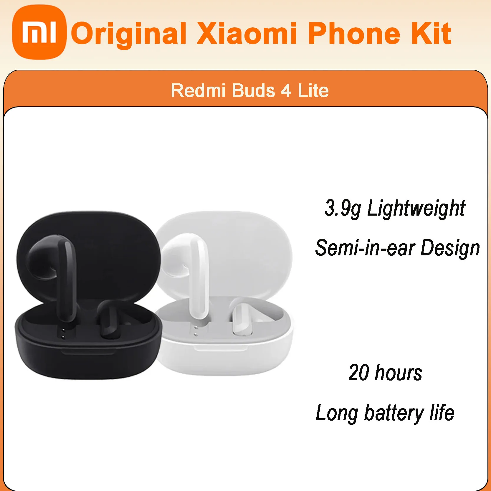 Original Xiaomi REDMI Buds LITE Wireless Bluetooth Headphones On