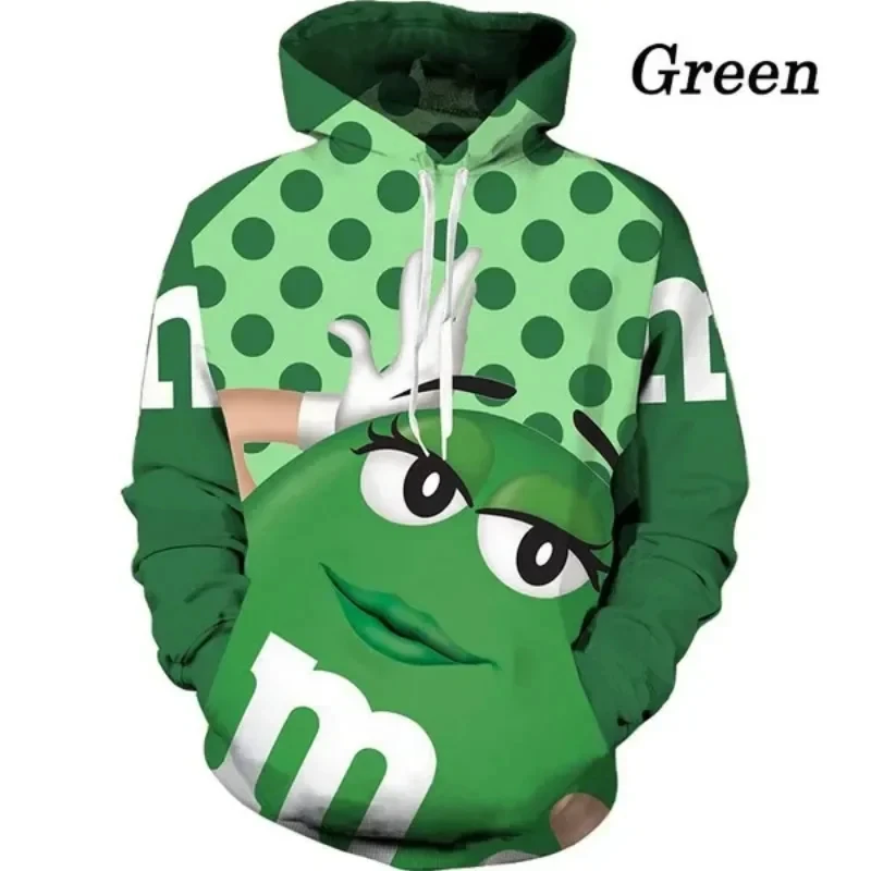 

Newest Chocolate Bean 3d Hoodies Fashion Casual Funny Hoodie Men's Street Hip-hop Sports Hoodie Long Sleeves Teen Tops Hooded