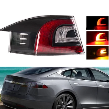 Per Tesla Modello S 2016 2017 2018 2019 2020 Auto LED Fanale posteriore posteriore Indicatore di direzione posteriore Freno Lampada di parcheggio Lampada di guida