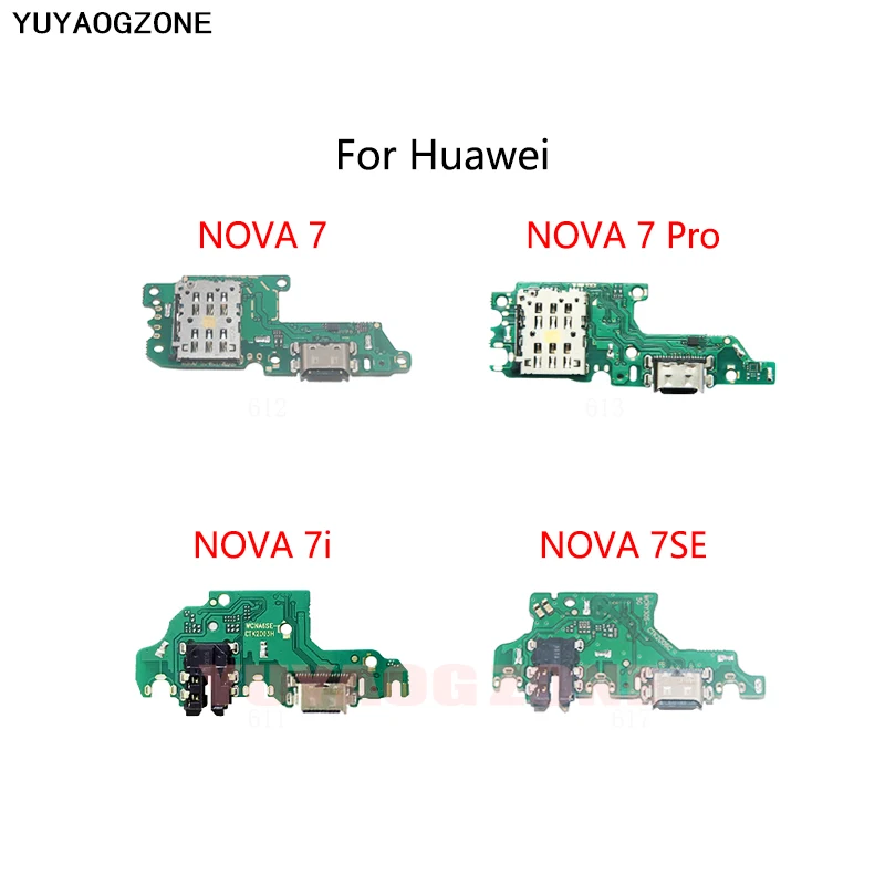 

USB-разъем для док-станции, штекер, гибкий кабель для Huawei Nova 7 Pro 7i 7SE, модуль зарядной платы