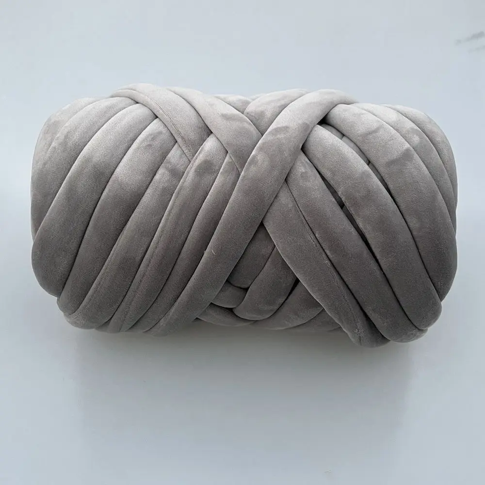0.5KG/0.75KG New DIY crystal velvet filling yarn 3cm thick handmade wool blanket line cloth strip pillow cat nest line 2